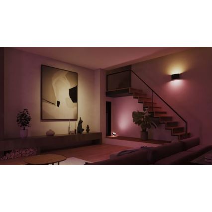 Philips - LED RGBW Dimbar vägglampa utomhus Hue DYMERA 2xLED/10,2W/230V 2000-6500K IP44