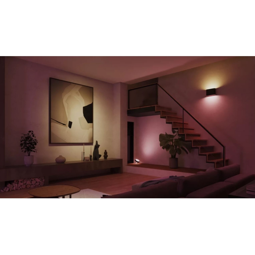 Philips - LED RGBW Dimbar vägglampa utomhus Hue DYMERA 2xLED/10,2W/230V 2000-6500K IP44
