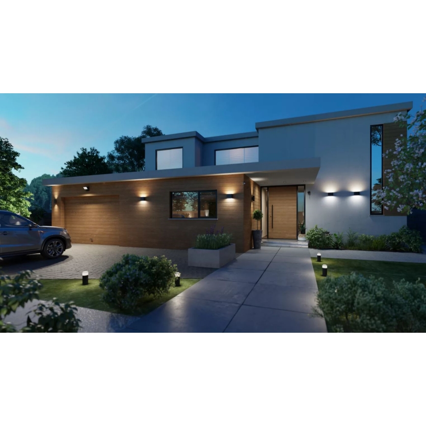 Philips - LED RGBW Dimbar vägglampa utomhus Hue DYMERA 2xLED/10,2W/230V 2000-6500K IP44