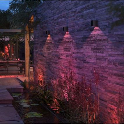 Philips - LED RGBW Dimbar vägglampa utomhus Hue RESONATE LED/8W/230V 2000–6500K IP44