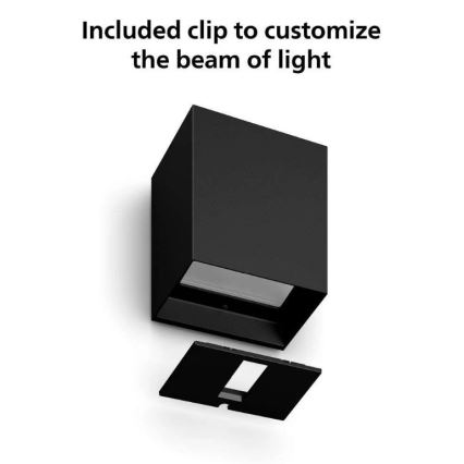 Philips - LED RGBW Dimbar vägglampa utomhus Hue RESONATE LED/8W/230V 2000–6500K IP44