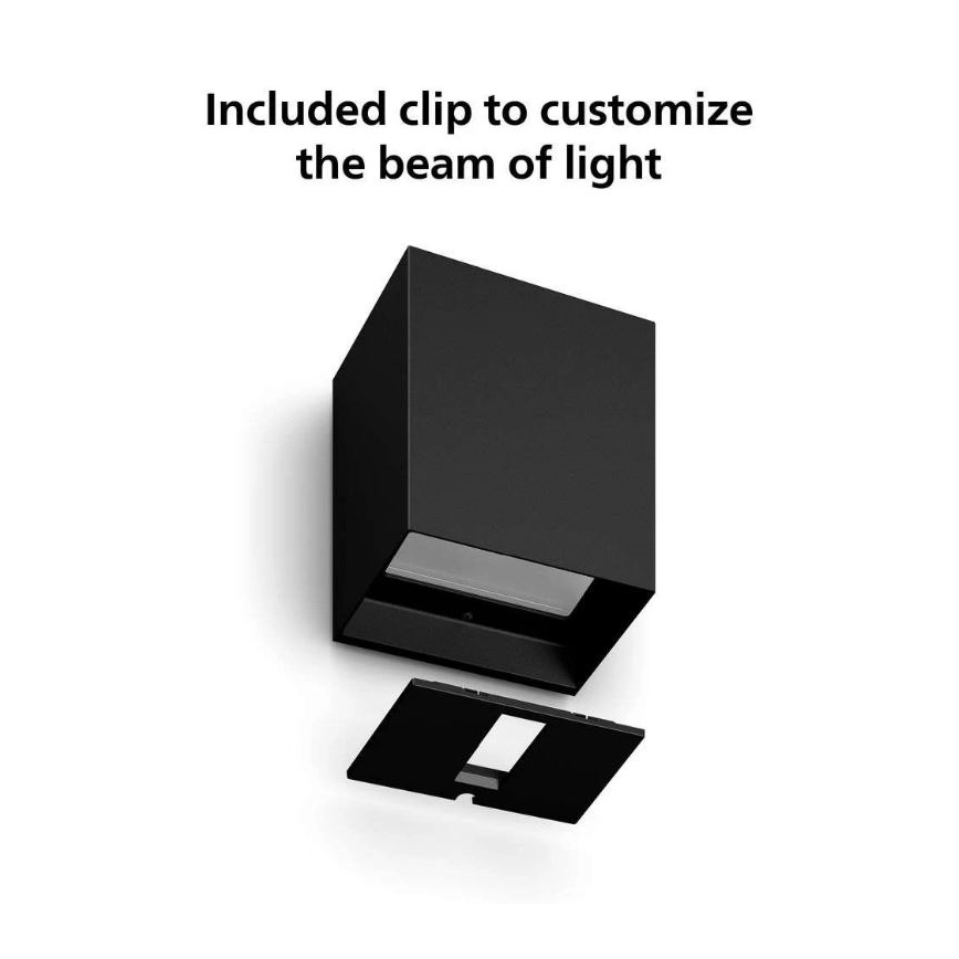 Philips - LED RGBW Dimbar vägglampa utomhus Hue RESONATE LED/8W/230V 2000–6500K IP44