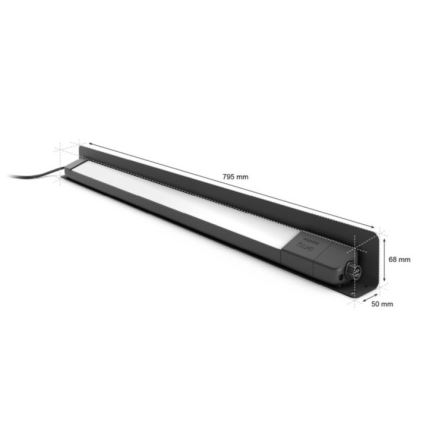 Philips - LED RGBW Ljusreglerad utomhusbelysning Hue White och Color Ambiance LED/20W/24V IP65