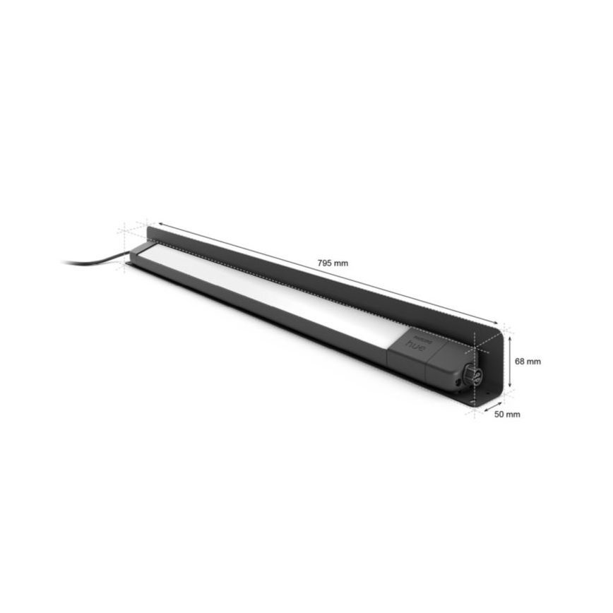 Philips - LED RGBW Ljusreglerad utomhusbelysning Hue White och Color Ambiance LED/20W/24V IP65