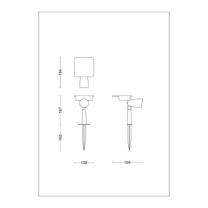 Philips - LED Solcell spotlight ASHLYN LED/1,4W/3,7V 2700K IP44