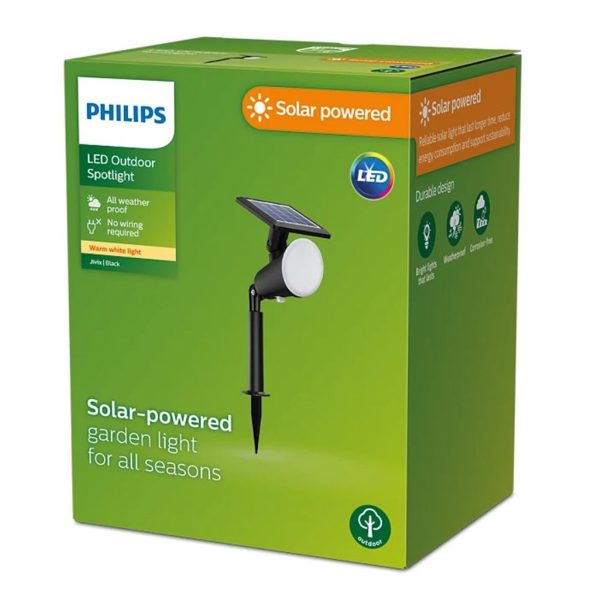 Philips - LED Solcell spotlight JIVIX LED/1,4W/3,7V 1800 mAh IP44