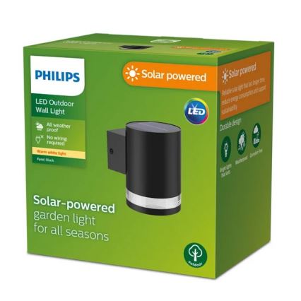 Philips - LED solcell väggbelysning FYCE LED/1,5W/3,7V IP44