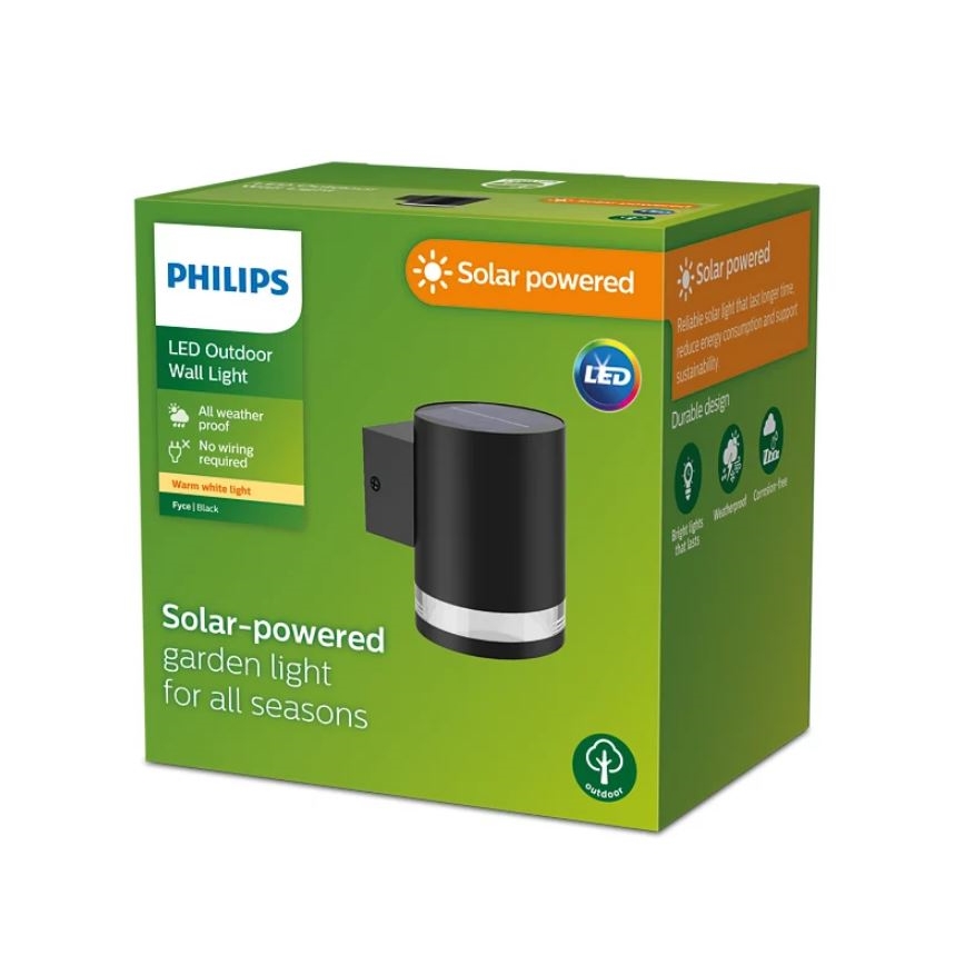 Philips - LED solcell väggbelysning FYCE LED/1,5W/3,7V IP44