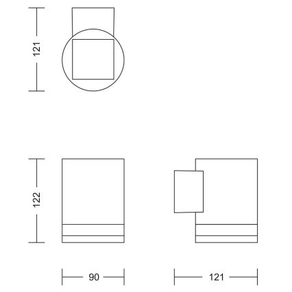 Philips - LED solcell väggbelysning FYCE LED/1,5W/3,7V IP44