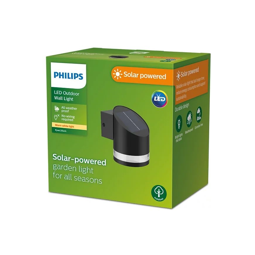 Philips - LED solcell väggbelysning FYCE LED/1,5W/3,7V IP44