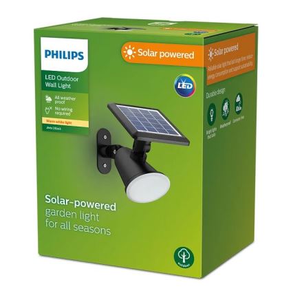 Philips - LED solcell väggbelysning JIVIX LED/1,4W/3,7V 1800 mAh IP44
