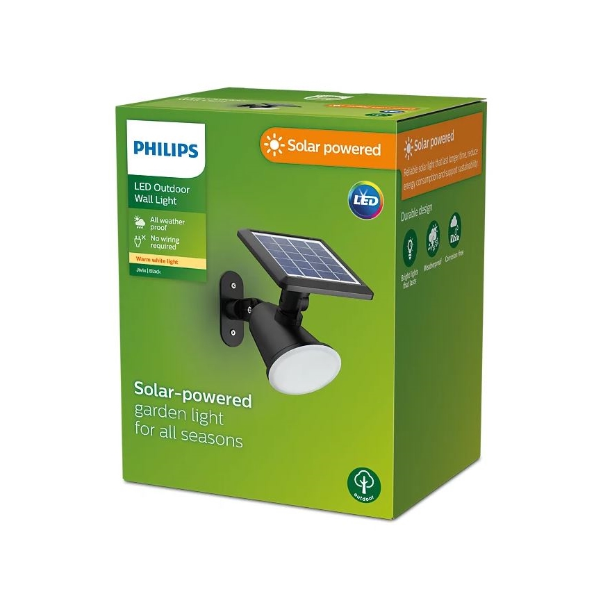 Philips - LED solcell väggbelysning JIVIX LED/1,4W/3,7V 1800 mAh IP44