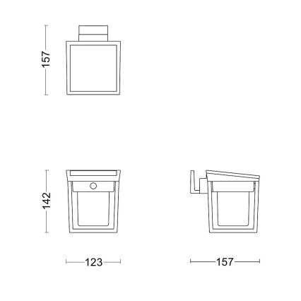 Philips - LED solcell väggbelysning med sensor BLAISE LED/1,5W/3,7V 3000K IP44