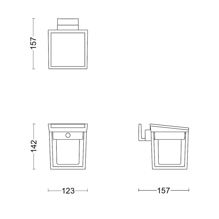 Philips - LED solcell väggbelysning med sensor BLAISE LED/1,5W/3,7V 3000K IP44