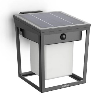 Philips - LED solcell väggbelysning med sensor BLAISE LED/1,5W/3,7V 3000K IP44