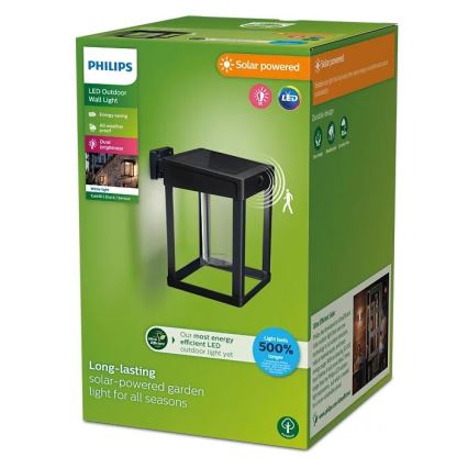 Philips - LED solcell väggbelysning med sensor CAMILL LED/1,4W/3,7V 2000 mAh IP44