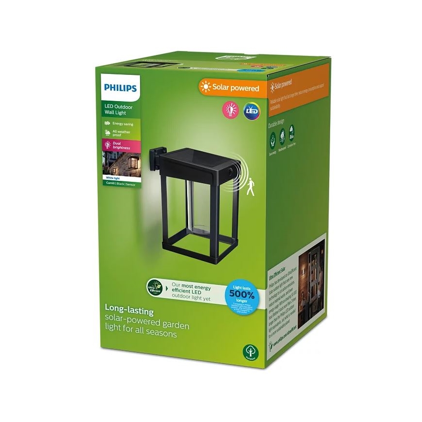 Philips - LED solcell väggbelysning med sensor CAMILL LED/1,4W/3,7V 2000 mAh IP44