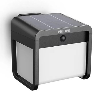 Philips - LED solcell väggbelysning med sensor EZRA LED/1,8W/3,7V 3000K IP44