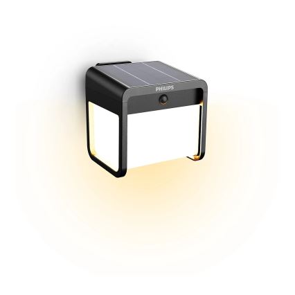 Philips - LED solcell väggbelysning med sensor EZRA LED/1,8W/3,7V 3000K IP44