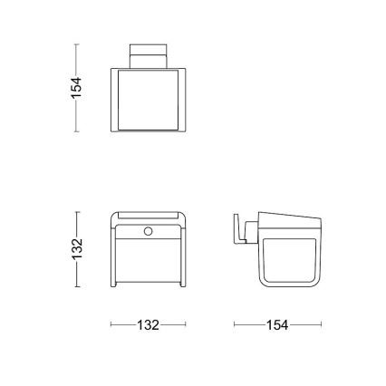 Philips - LED solcell väggbelysning med sensor EZRA LED/1,8W/3,7V 3000K IP44
