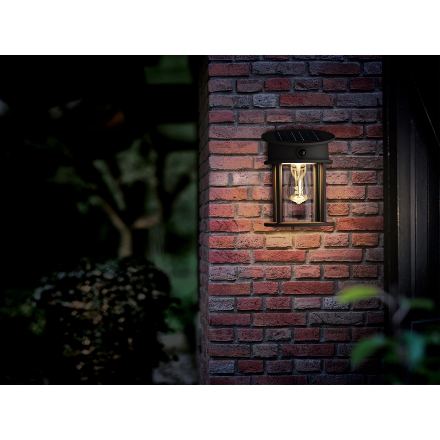 Philips - LED solcell väggbelysning med sensor GERI LED/3,2W/3,7V 2700K IP44