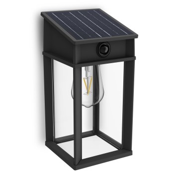 Philips - LED solcell väggbelysning med sensor GERI LED/3,2W/3,7V 4000K IP44