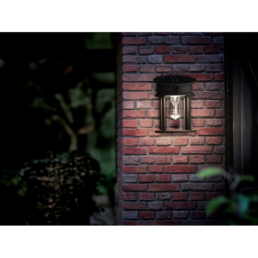 Philips - LED solcell väggbelysning med sensor GERI LED/3,2W/3,7V 4000K IP44