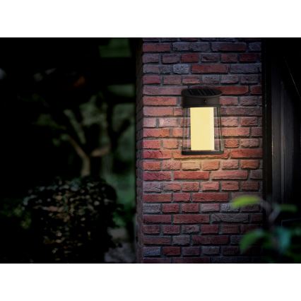 Philips - LED solcell väggbelysning med sensor JUDA LED/3,2W/3,7V 2700K IP44
