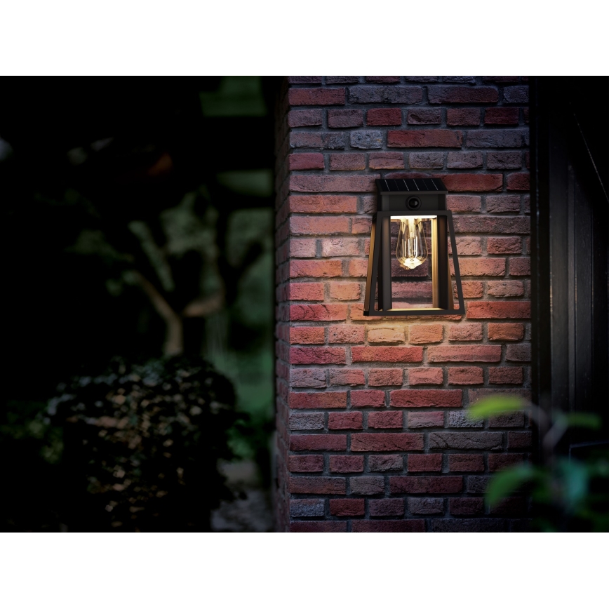 Philips - LED solcell väggbelysning med sensor LYSIN LED/3,2W/3,7V 2700K IP44