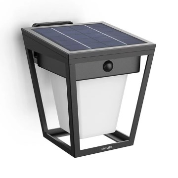 Philips - LED solcell väggbelysning med sensor NISSA LED/1,8W/3,7V 3000K IP44