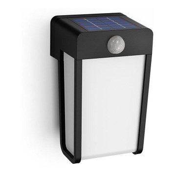 Philips - LED solcell väggbelysning med sensor SHROUD LED/2,3W/3,7V IP44