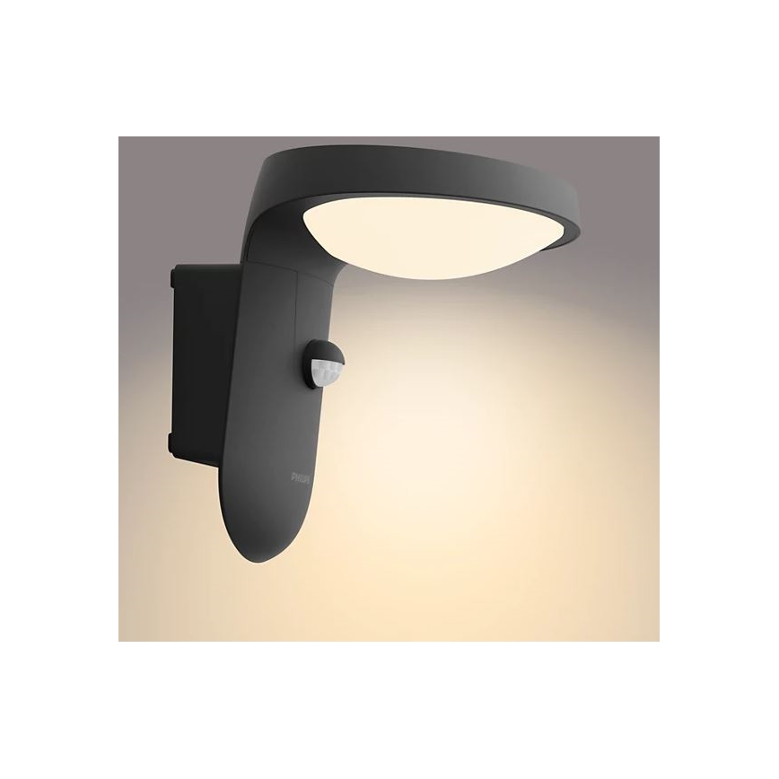 Philips - LED solcell väggbelysning med sensor LED/1,2W/4V 1800 mAh 3000K IP44