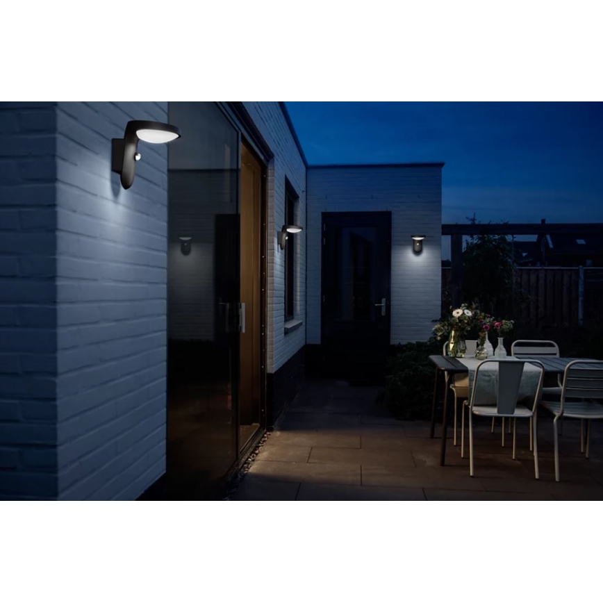 Philips - LED solcell väggbelysning med sensor LED/1,2W/4V 4000K IP44