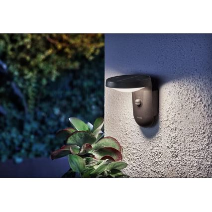 Philips - LED solcell väggbelysning med sensor LED/1,2W/4V 4000K IP44
