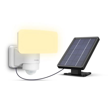 Philips - LED solcell väggbelysning med sensor TYLUS LED/6W/3,7V 3000K IP44
