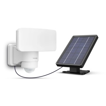 Philips - LED solcell väggbelysning med sensor TYLUS LED/6W/3,7V 5000K IP44