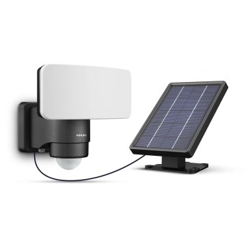 Philips - LED solcell väggbelysning med sensor TYLUS LED/6W/3,7V 5000K IP44