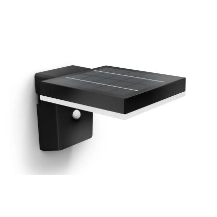 Philips - LED solcell väggbelysning med sensor ZONAL LED/1,3W/3,7V IP44