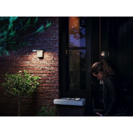 Philips - LED solcell väggbelysning med sensor ZONAL LED/1,3W/3,7V IP44