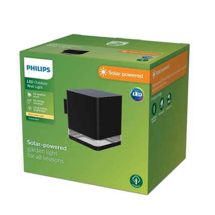 Philips - LED solcell väggbelysning VIRONA LED/1,8W/3,7V 2700K IP44