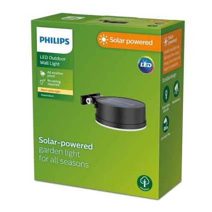 Philips - LED solcell väggbelysning VYNCE LED/1,5W/3,7V IP44