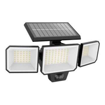 Philips -  LED Solcell väggstrålkastare med sensor NYSIL 3xLED/8,7W/3,7V IP65