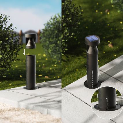 Philips - LED solcellslampa AVERY LED/1,8W/3,7V 2700K IP44