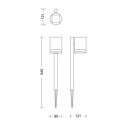 Philips - LED solcellslampa FYCE LED/1,5W/3,7V IP44