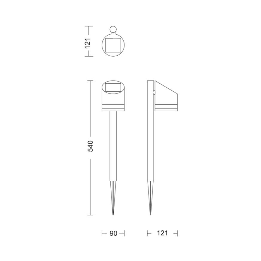 Philips - LED solcellslampa FYCE LED/1,5W/3,7VIP44