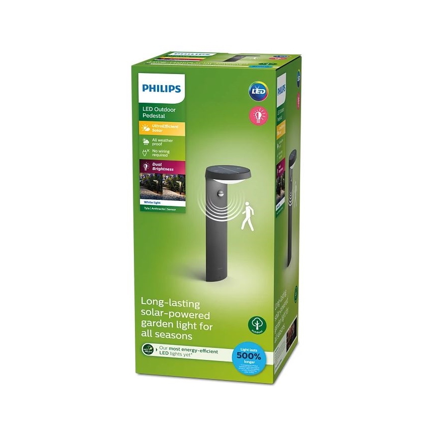 Philips - LED solcellslampa med en sensor LED/1,2W/4V 3000K IP44