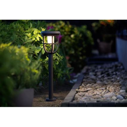 Philips - LED solcellslampa med sensor RADII LED/1,3W/3,7V 3000K IP44