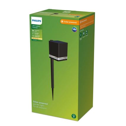 Philips - LED solcellslampa VIRONA LED/1,8W/3,7V 2600 mAh 2700K IP44