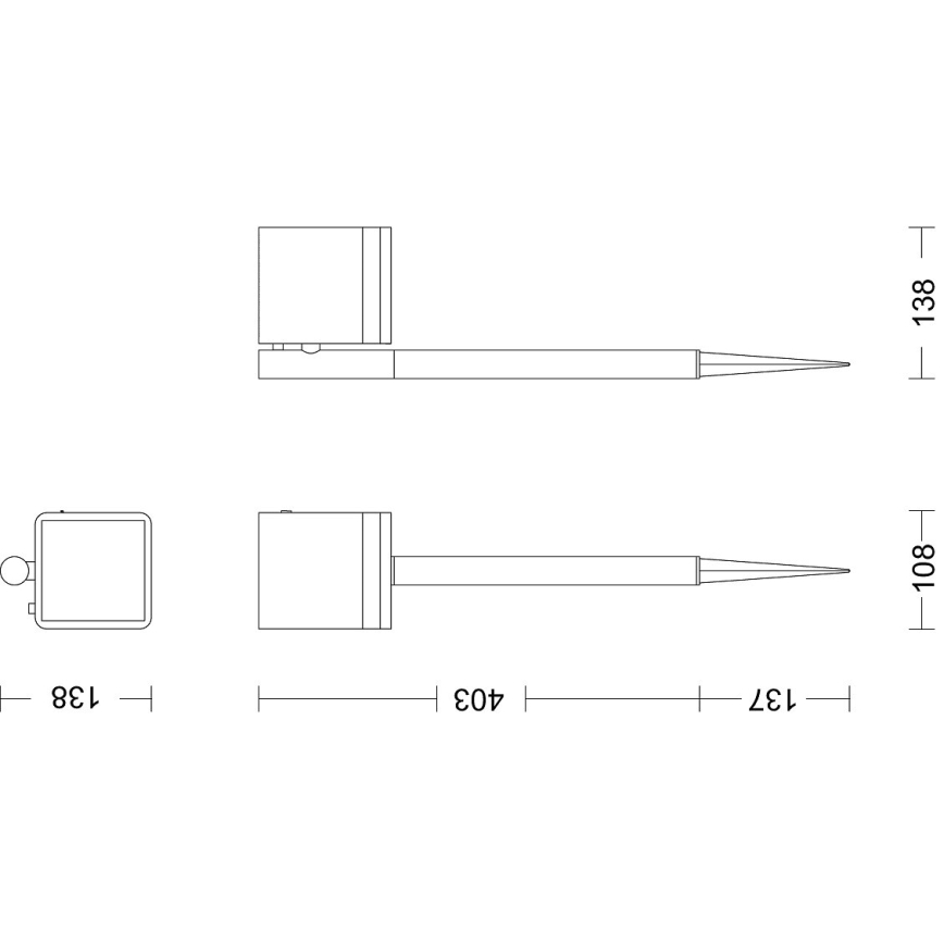 Philips - LED solcellslampa VIRONA LED/1,8W/3,7V 2600 mAh 2700K IP44