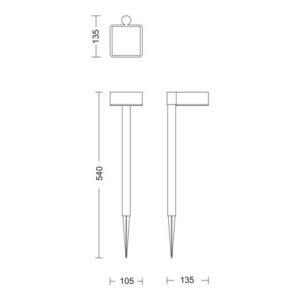 Philips - LED solcellslampa VYNCE LED/1,5W/3,7V 1500 mAh IP44